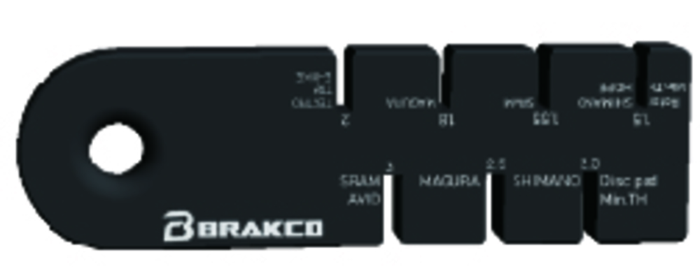 BRAKCO - Herramienta BRAKCO calibre indicador desgaste pastillas y discos de freno. CNC Máxima precisión - BKH009