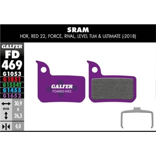 [000765] GALFER - E-Bike Sram Red 22/Level - 189421