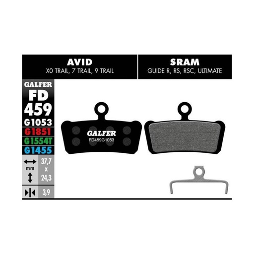 [000914] GALFER - Avid X0 Trail/SRAM Guide - Standard - 60908