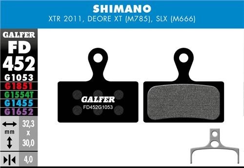 [000926] GALFER - Shimano XTR M985, XT M785, SLX M666 - Standard - 60956