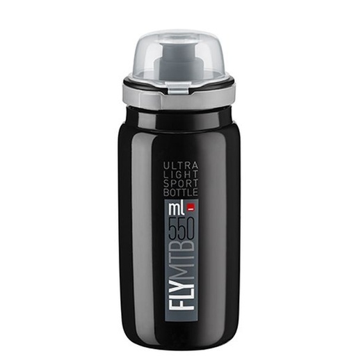 [000959] ELITE - Fly MTB - Negro Logo Gris 550 ml - 196005