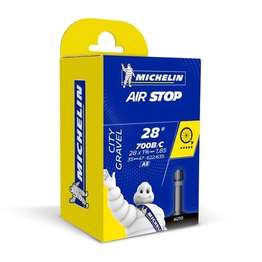 [000980] MICHELIN - Airstop - 700x35-47 Schrader 34mm - 87178