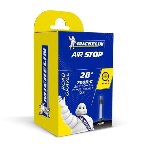 [000981] MICHELIN - Airstop - 700x25-32 Presta 40mm - 87177