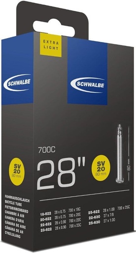 [000983] SCHWALBE - SV20 700 Extralight Presta 80 mm -  - 191220