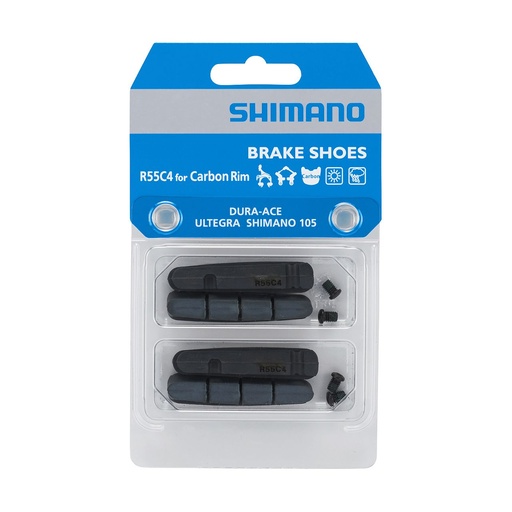 [001020] SHIMANO - Zapatas R55C4 Carbon - 2 pares - 224981