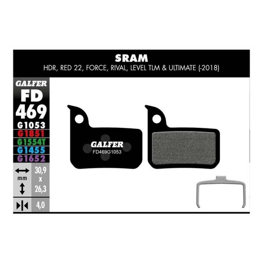 [000264] GALFER - SRAM Red 22/Force/Rival/Level TLM y Level Ultimate - Standard - 116650